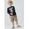 NAME IT MINI sweatshort - zand