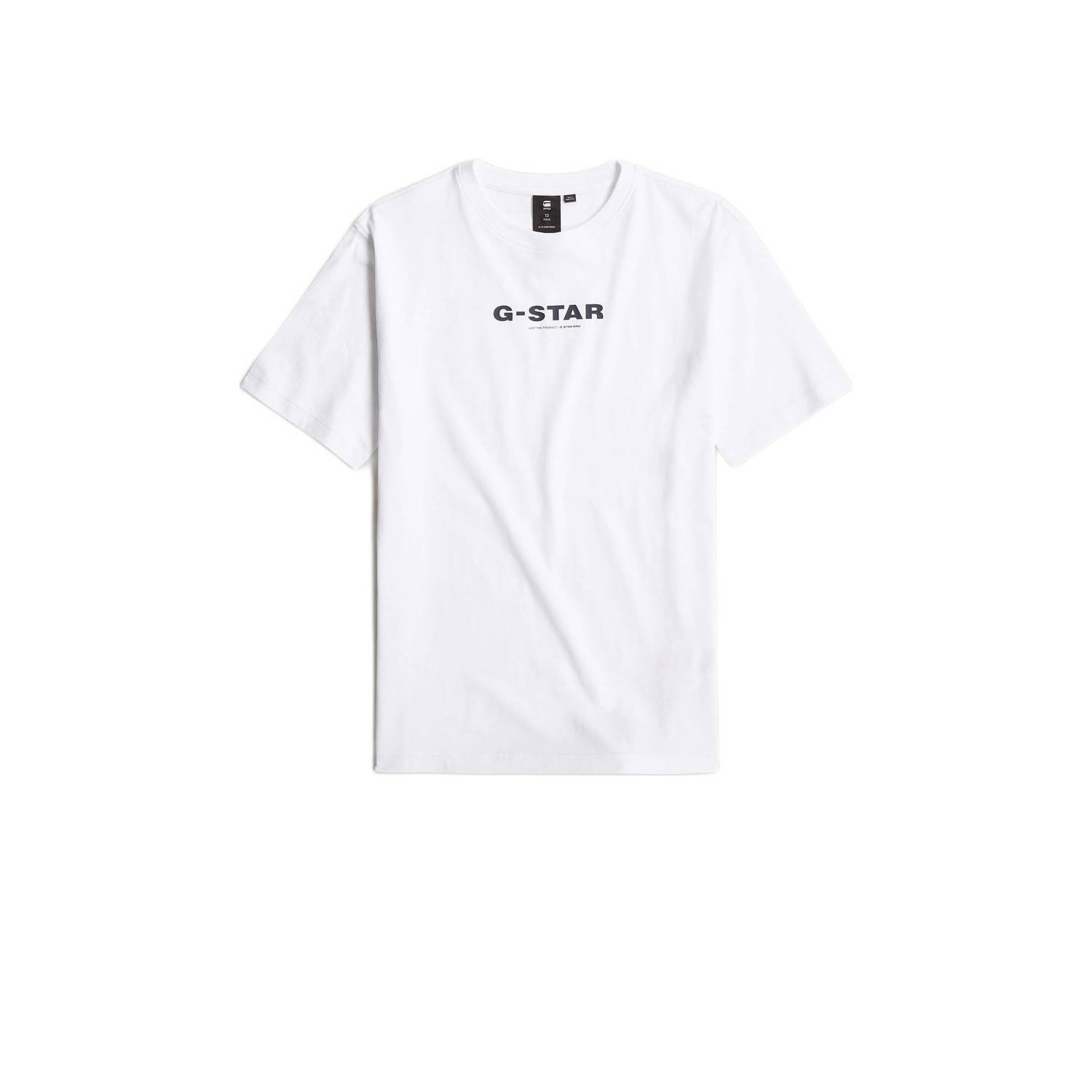 G-Star Raw T-shirt t-shirt s\s loose met logo wit Katoen Ronde hals 116