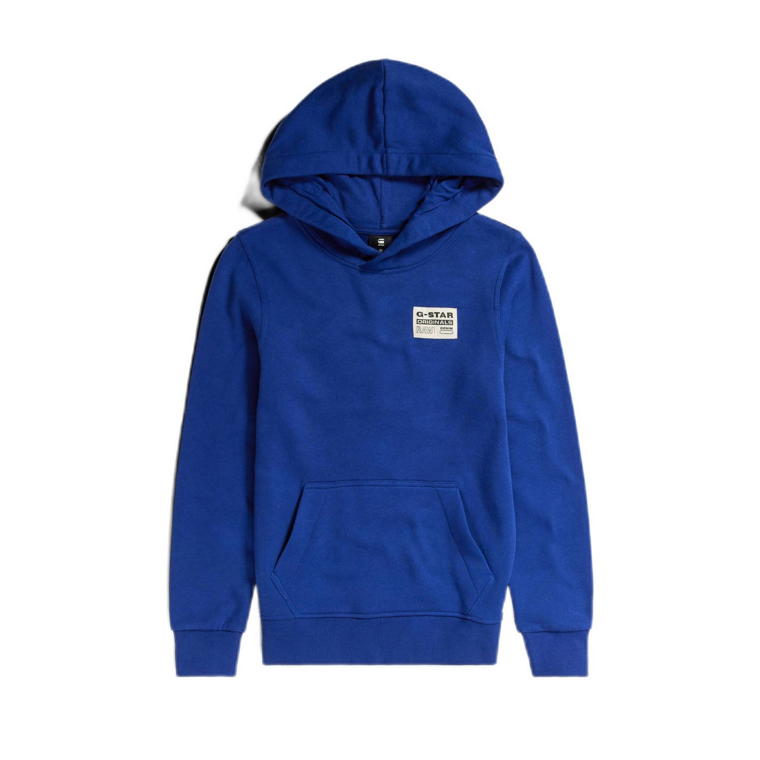 G-Star Raw hoodie SS23205 hdd sweater blauw Jongens Katoen Capuchon Effen 116