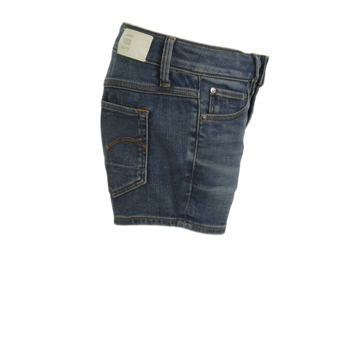 G-STAR 3301 skinny shorts denim short sun faded indigo
