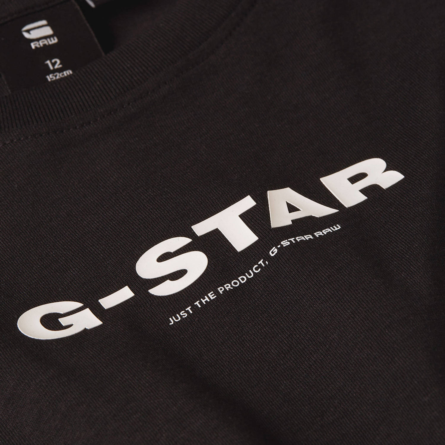 G-STAR T-shirt met logo zwart wit