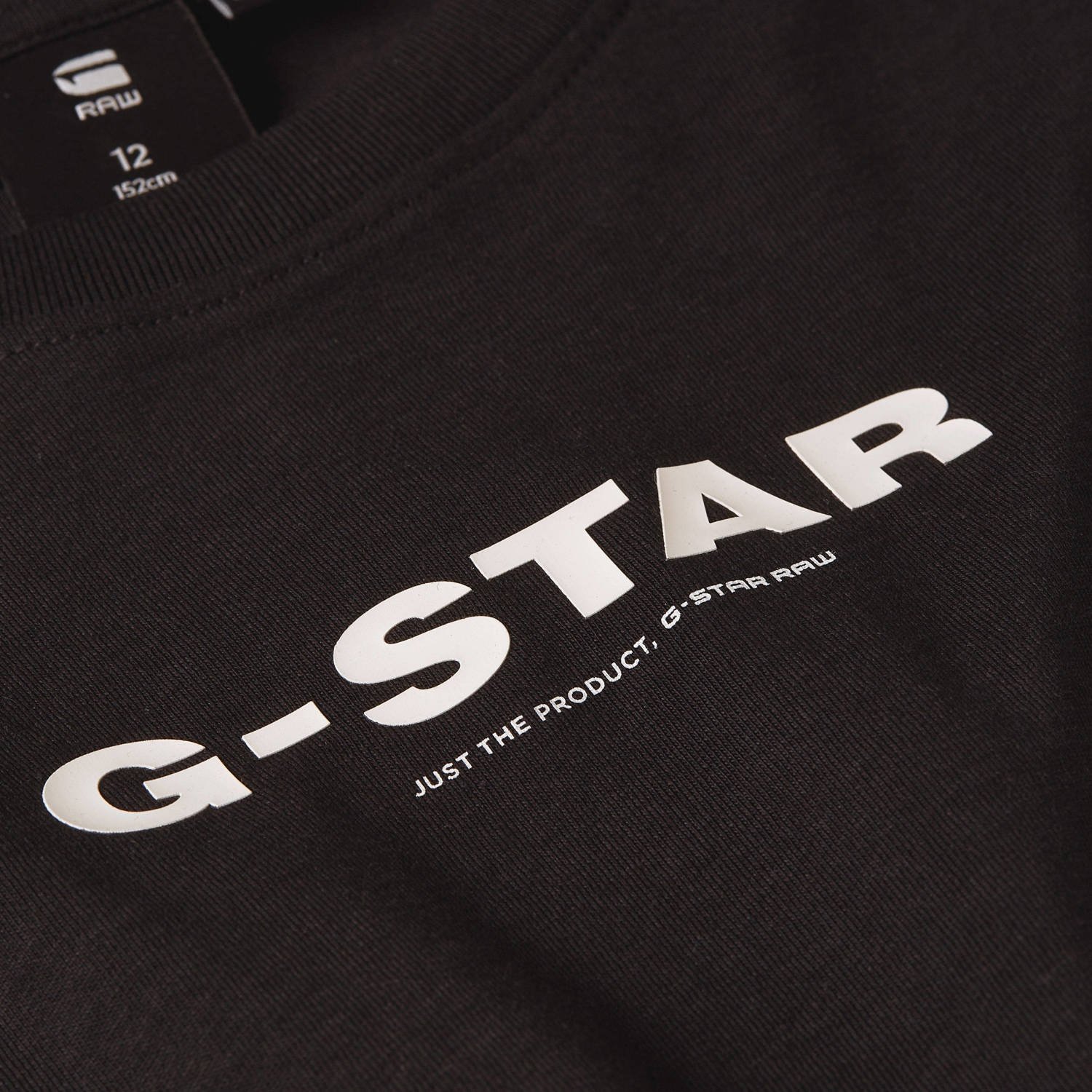 G-Star RAW T-shirt t-shirt s\\s loose met logo zwart wit