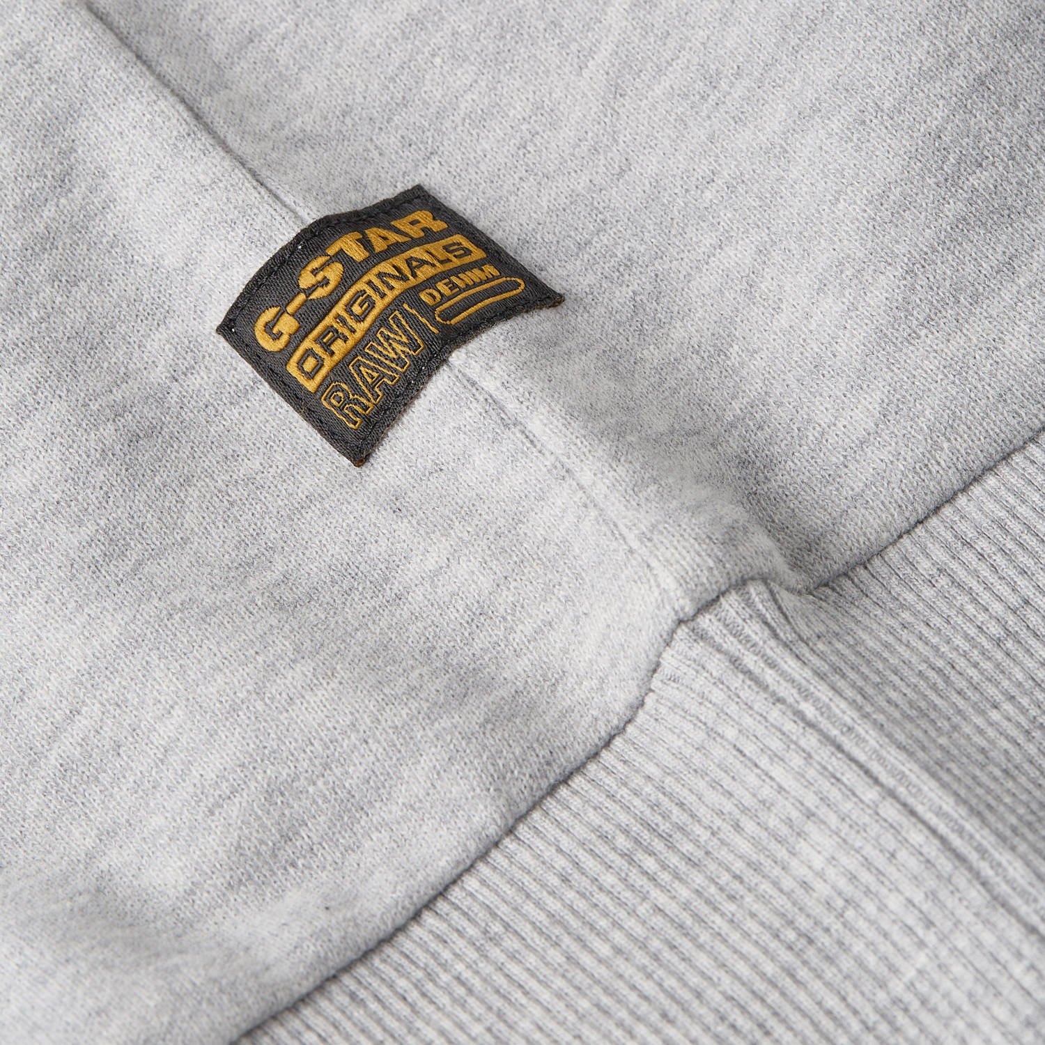 G-STAR gemêleerde sweater straight grijs