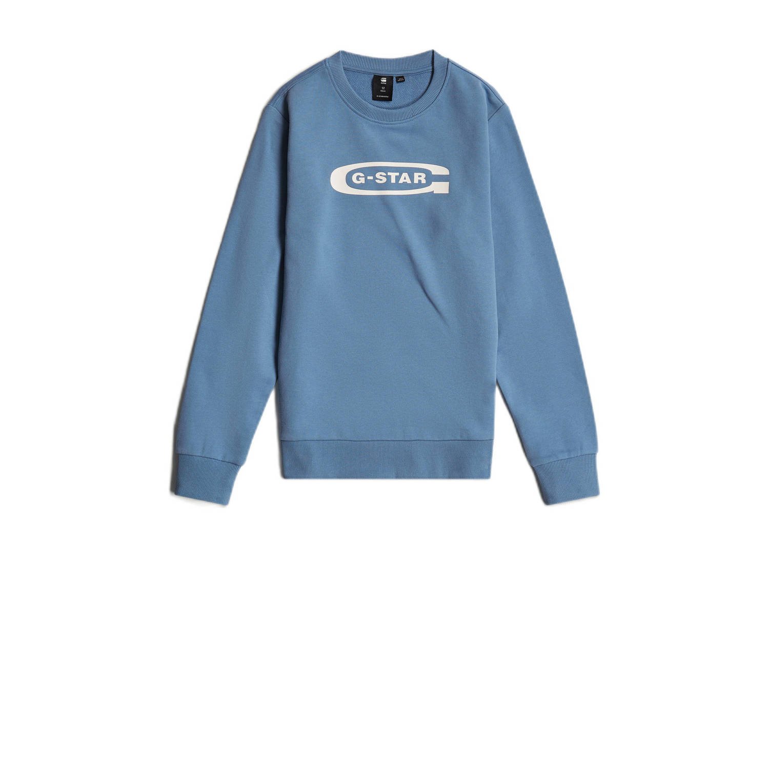 G-Star RAW Jongens Sweater Regular Midden blauw jongens