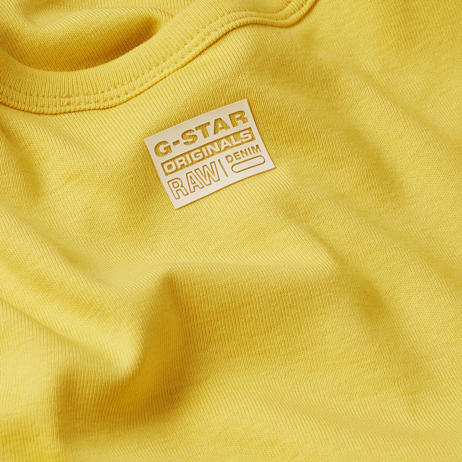 G-Star RAW T-shirt t-shirt s\\s slim crop geel