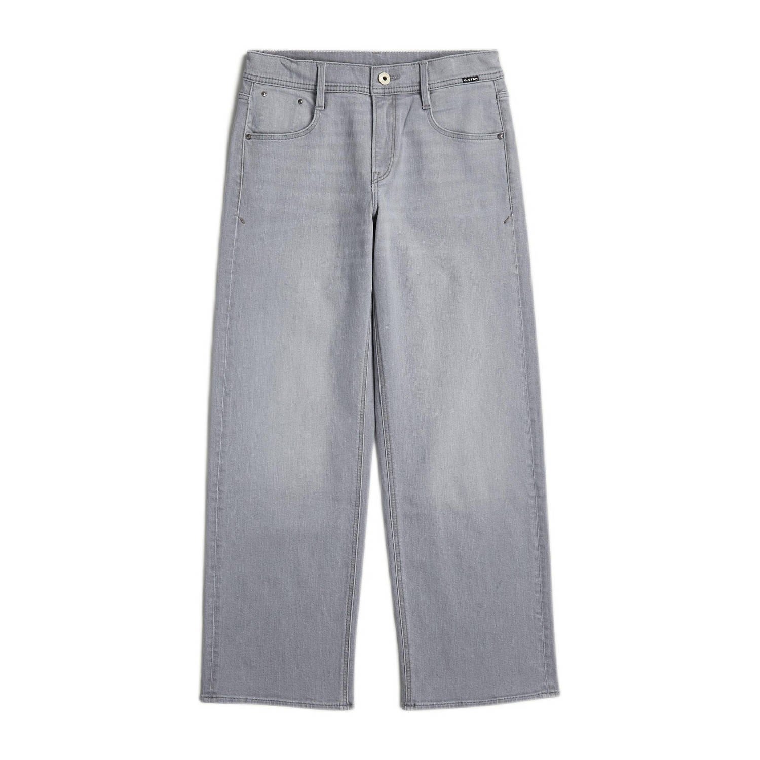 G-Star Raw Judee loose jeans premium high waist straight fit jeans sun faded skyrocket Grijs Meisjes Denim 128