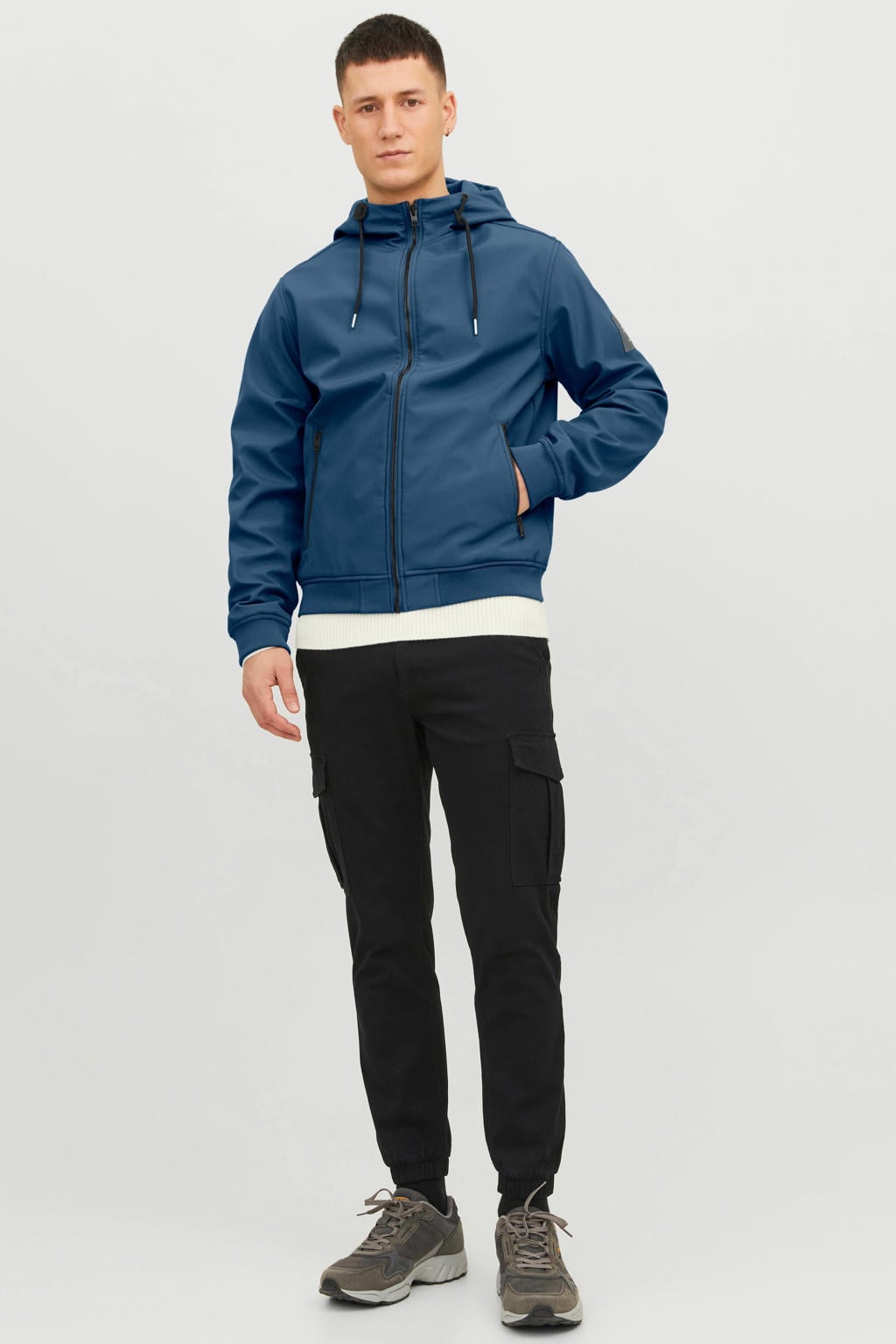 JACK & JONES ESSENTIALS softshell jas JJEBASIC ensign blue-