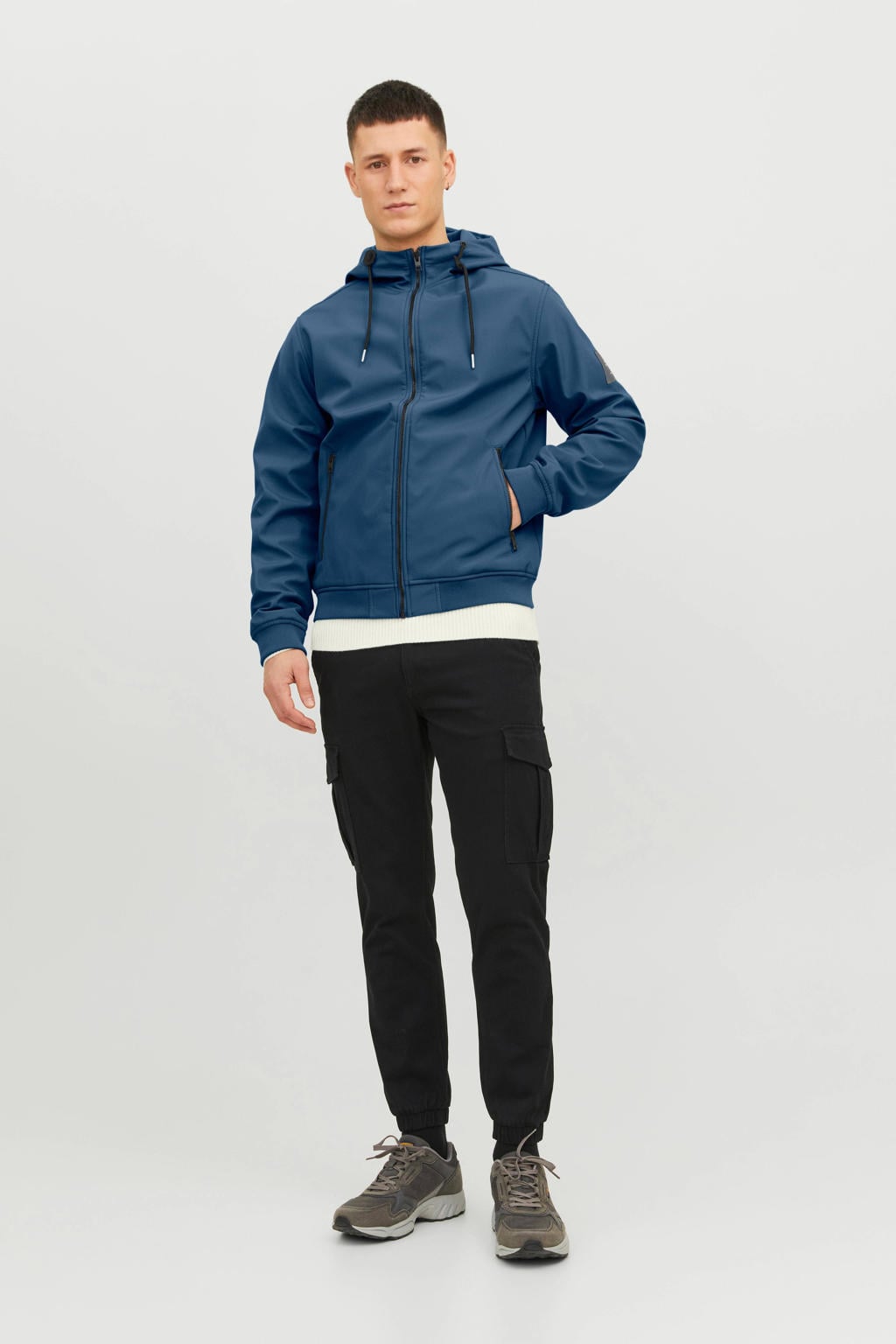JACK & JONES ESSENTIALS softshell jas JJEBASIC ensign blue JACK & JONES ESSENTIALS softshell jas JJEBASIC ensign blue