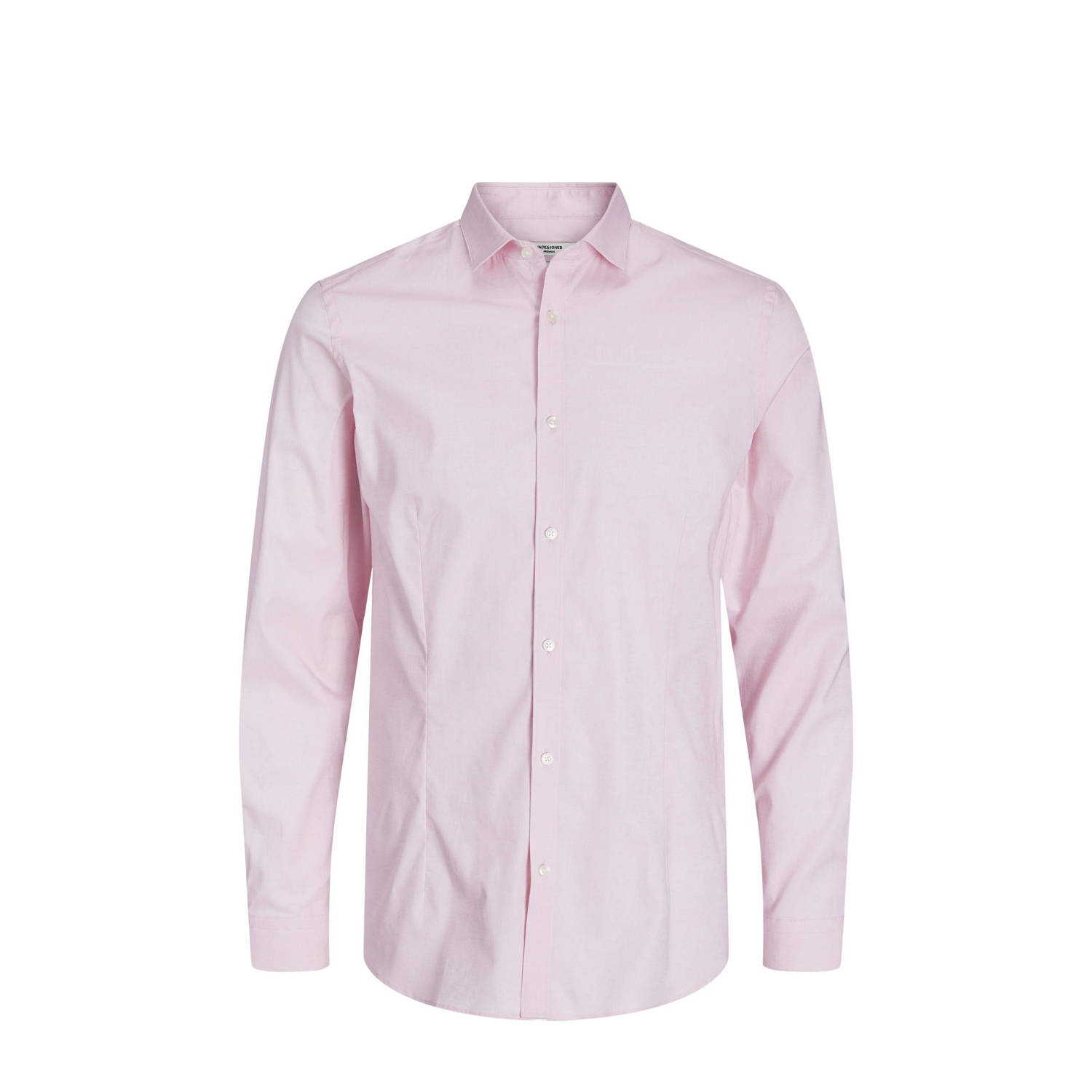 JACK & JONES ESSENTIALS super slim fit overhemd JJPRPARMA pink nectar