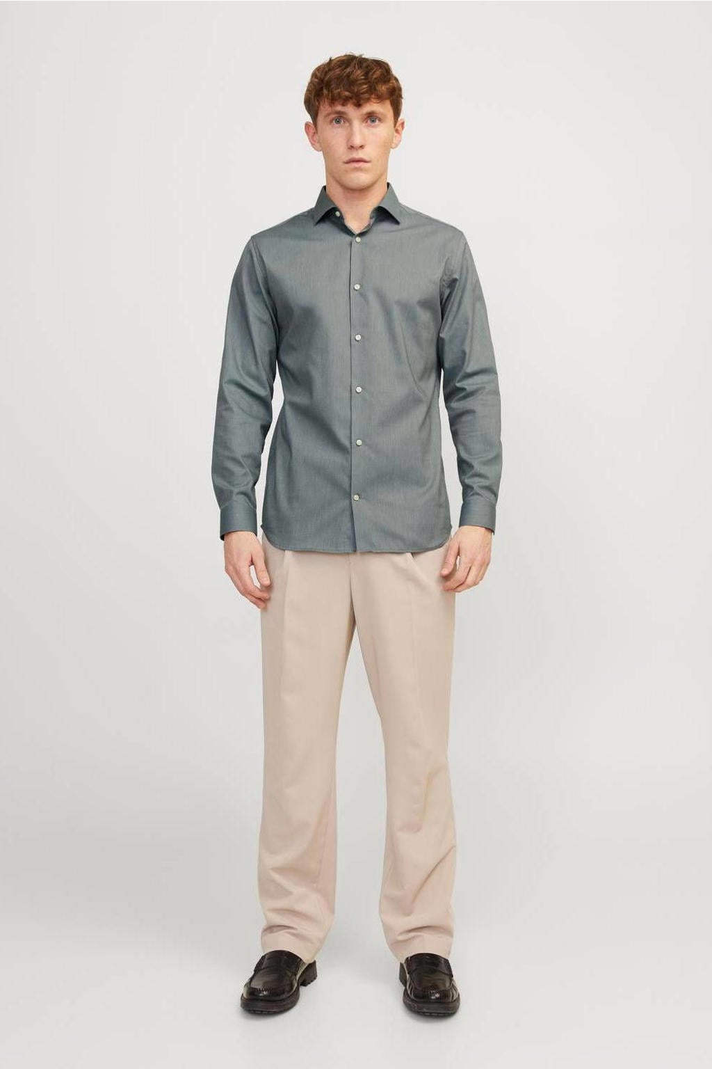 JACK & JONES PREMIUM slim fit overhemd JPRBLAPARKER balsam green