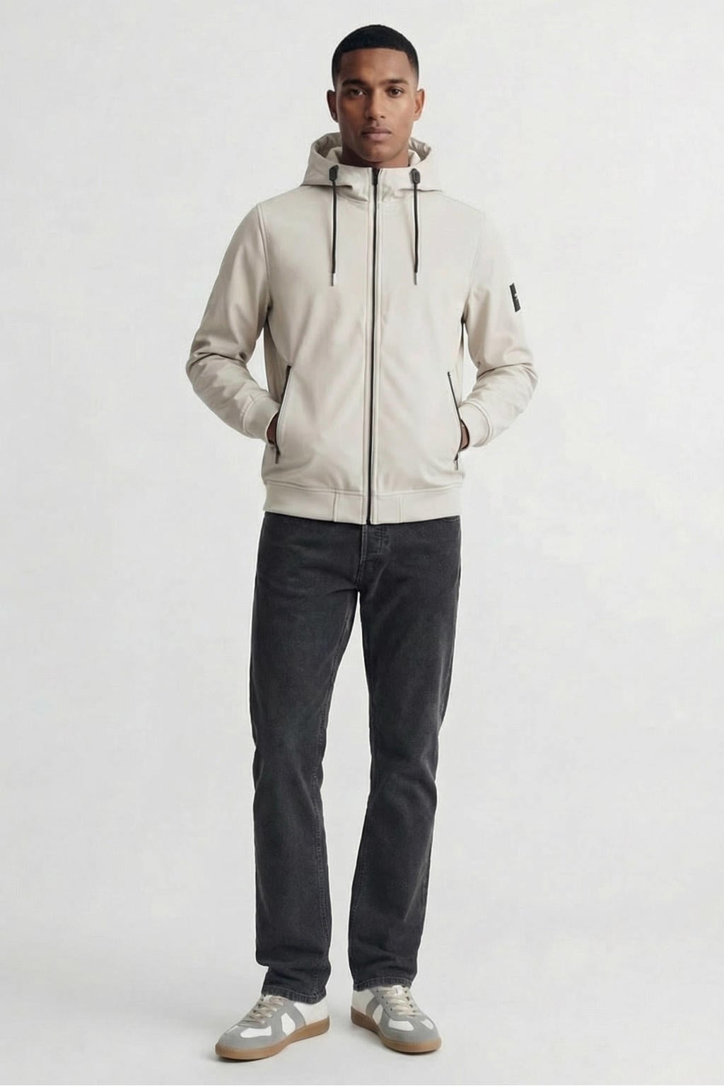 JACK & JONES ESSENTIALS softshell jas JJEBASIC moonbeam