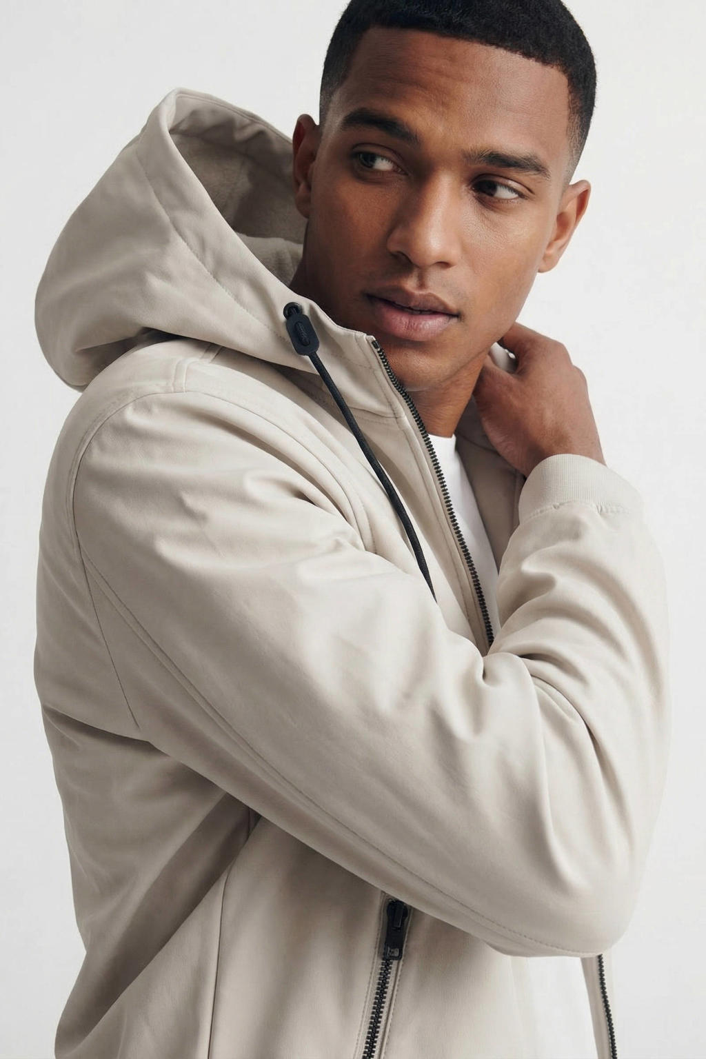 JACK & JONES ESSENTIALS softshell jas JJEBASIC grijs JACK & JONES ESSENTIALS softshell jas JJEBASIC grijs