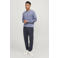 JACK & JONES PANTS STUDIO slim fit joggingbroek JPSTWILL JJAIR met logo donkerblauw