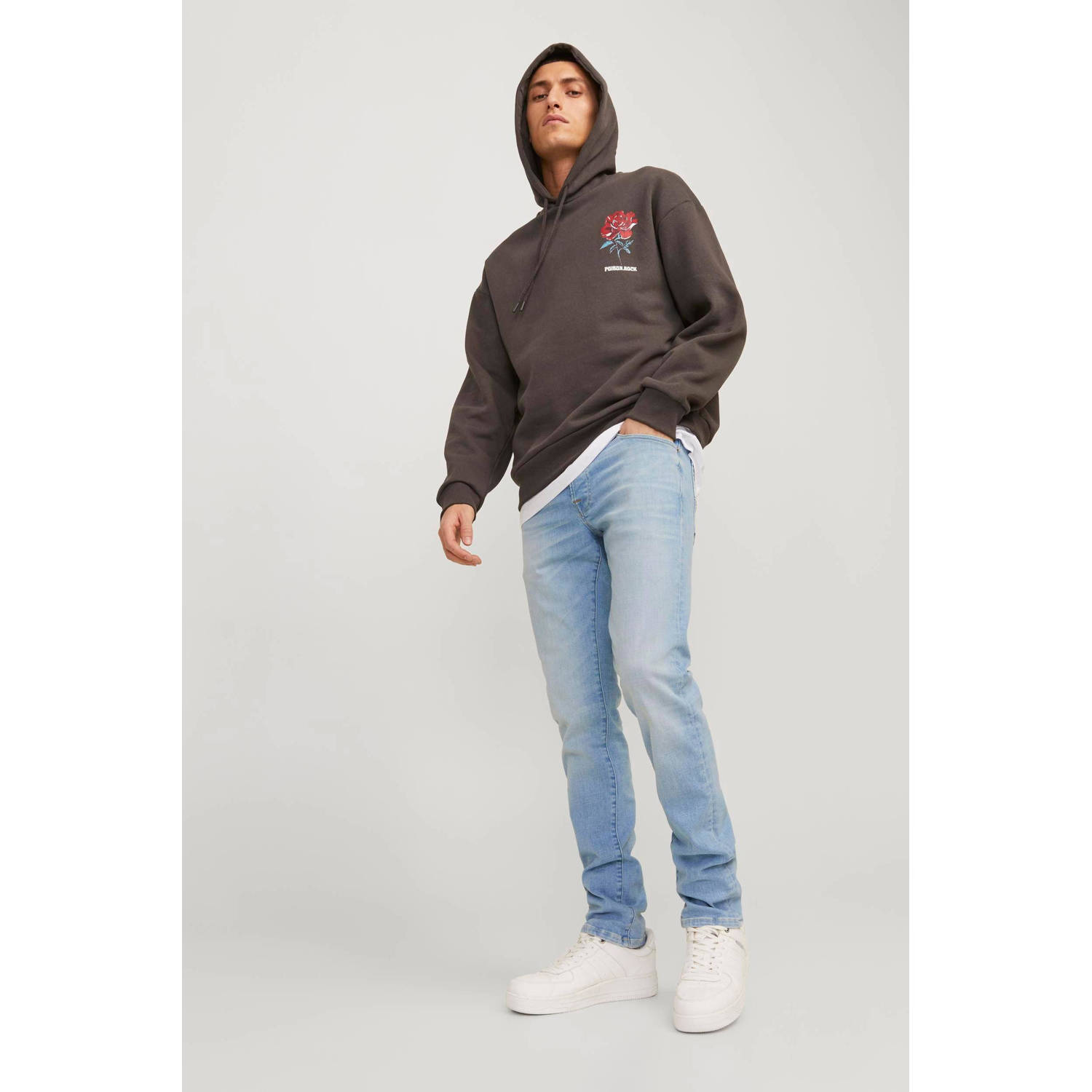 JACK & JONES JEANS INTELLIGENCE slim fit jeans JJIGLENN blue denim