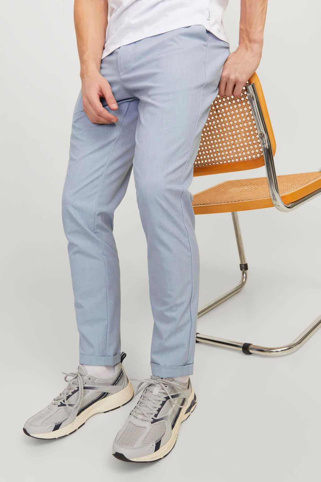 JACK & JONES Mannelijke chinobroek, slimfit, chinobroek, navy blazer, 34W / 30L