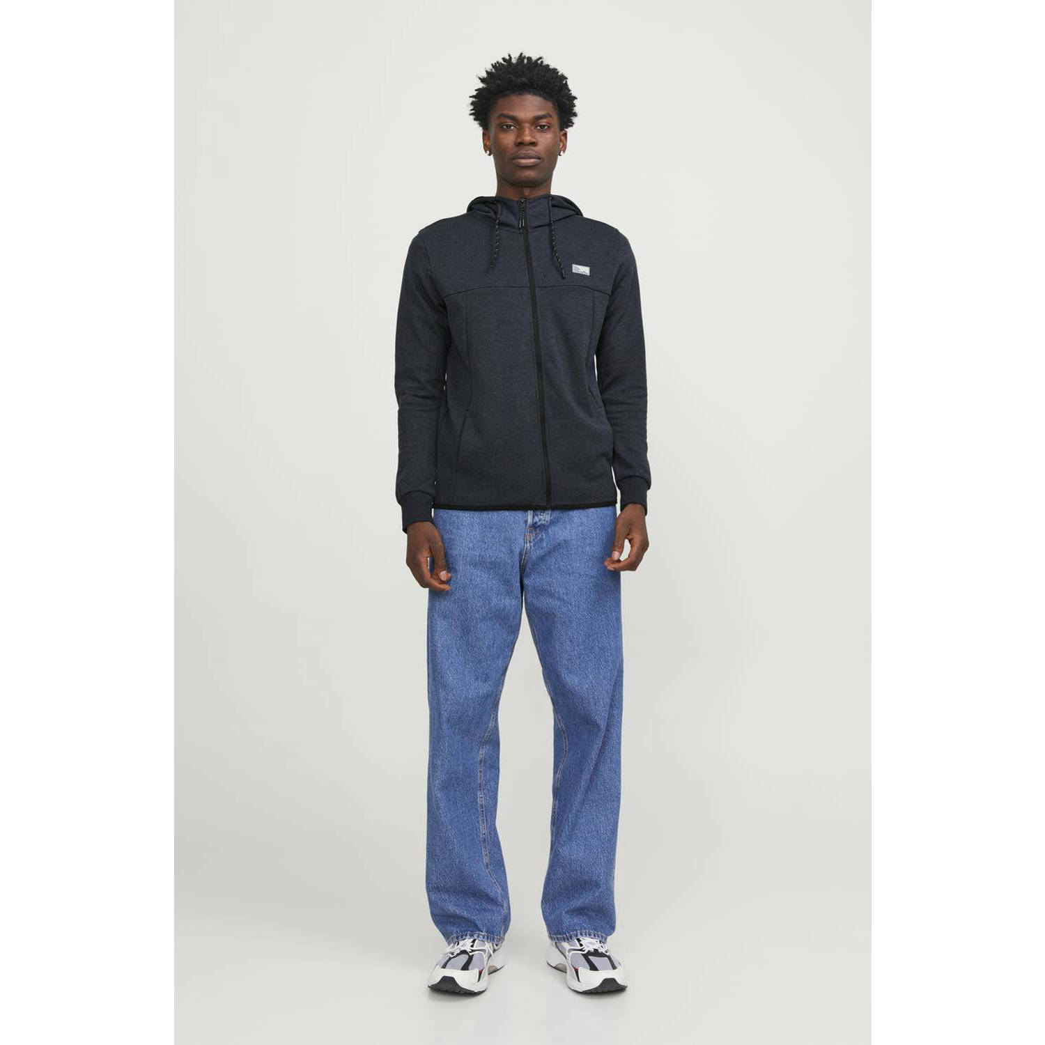 JACK & JONES ESSENTIALS sweatvest JCOAIR donkerblauw
