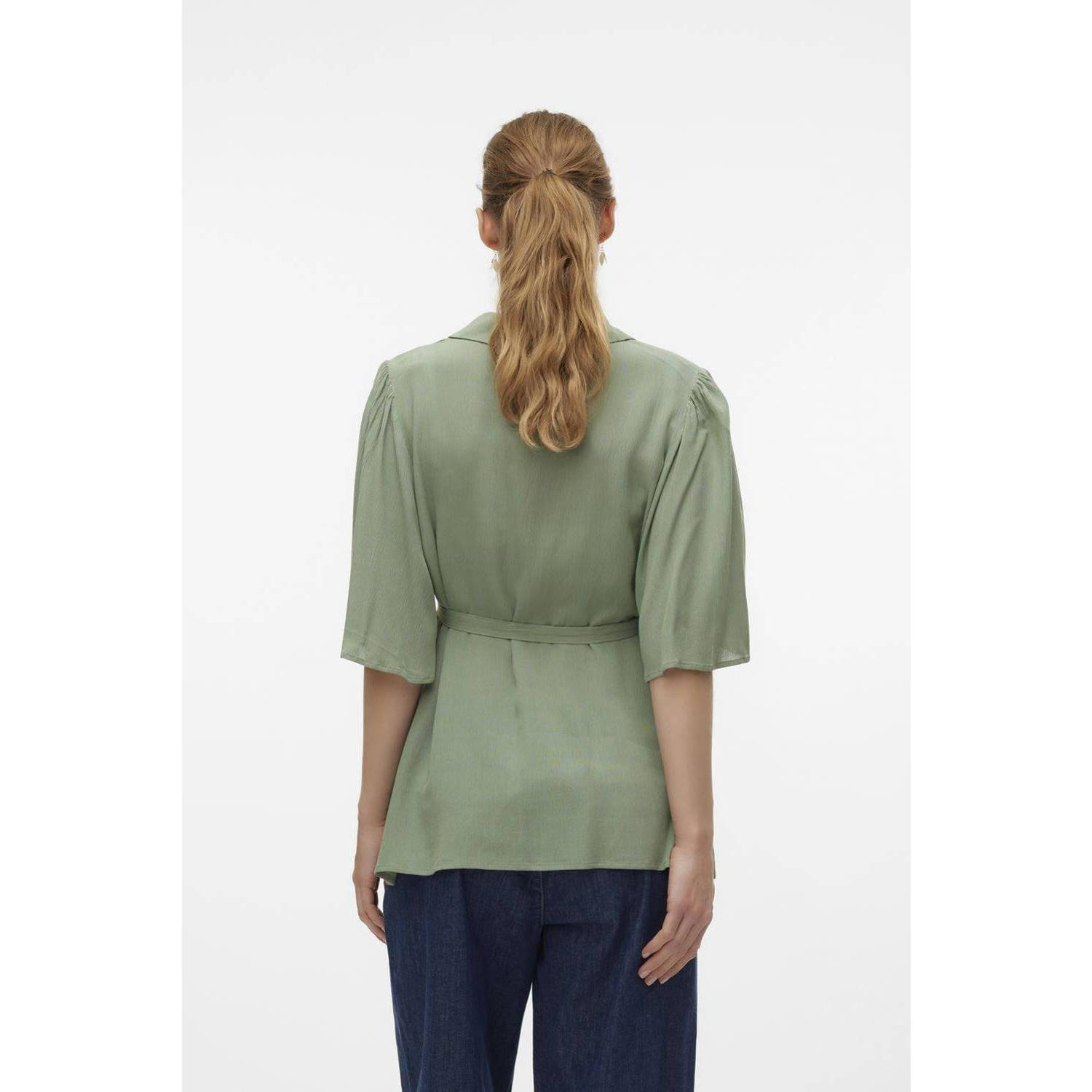 MAMALICIOUS zwangerschaps- en voedingsblouse MLMY groen