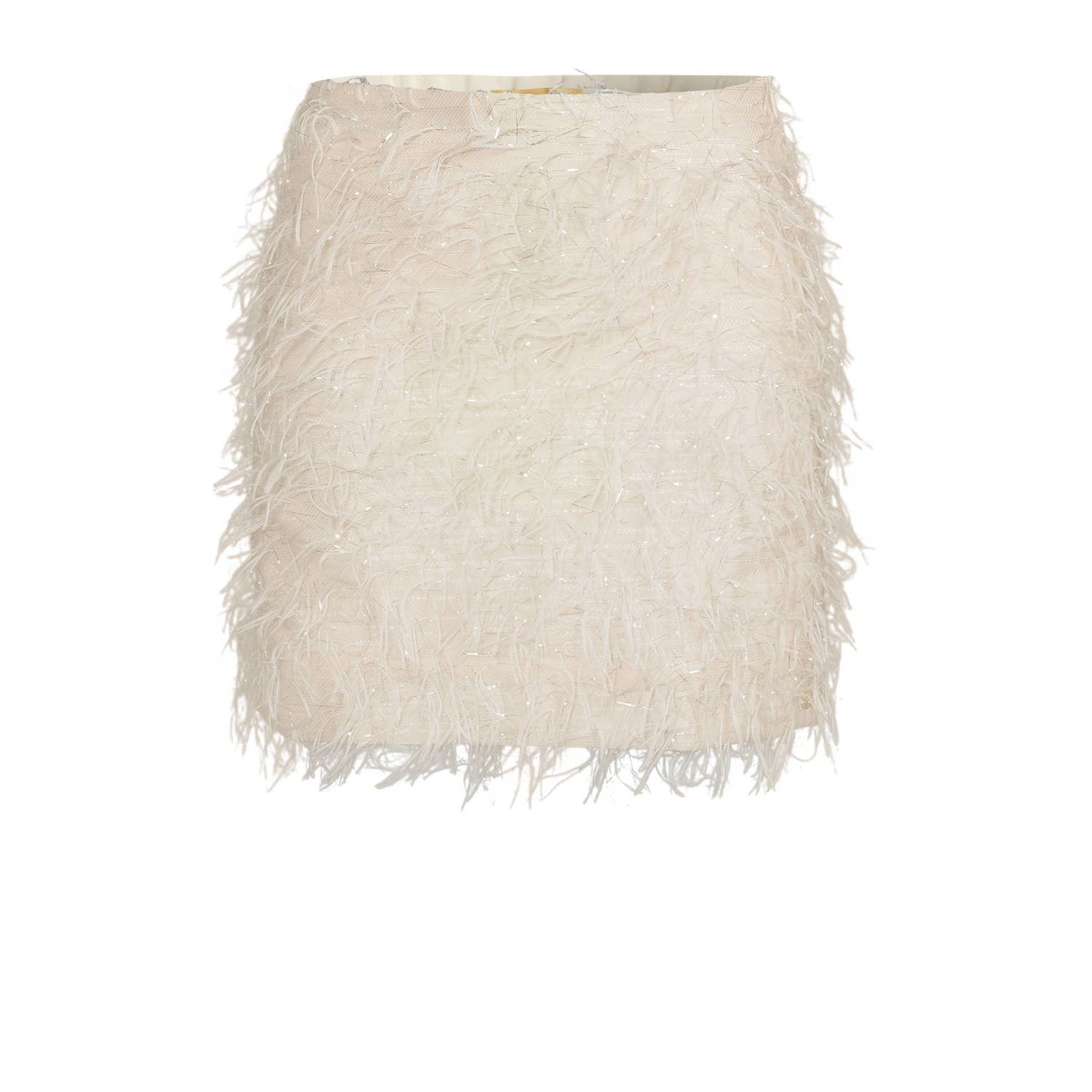 Josh V Ecru Minirok Louka Beige Dames
