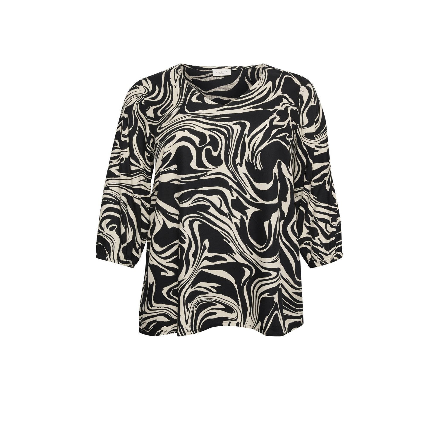 Kaffe Curve top met all over print