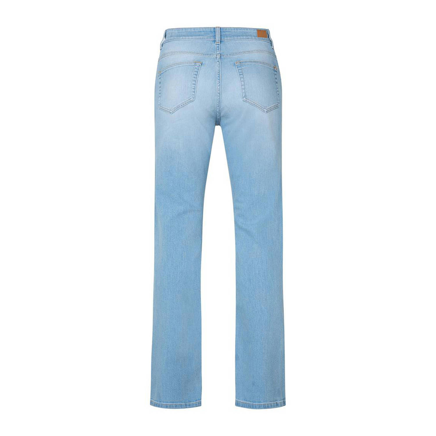 Miss Etam regular waist straight leg jeans light blue denim