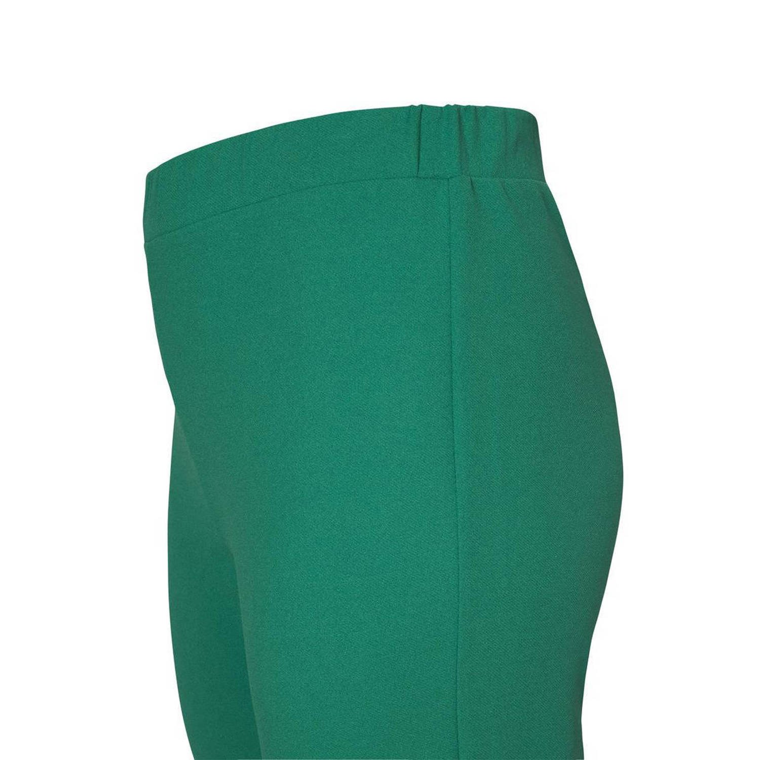 Miss Etam Plus flared broek Mara AW groen