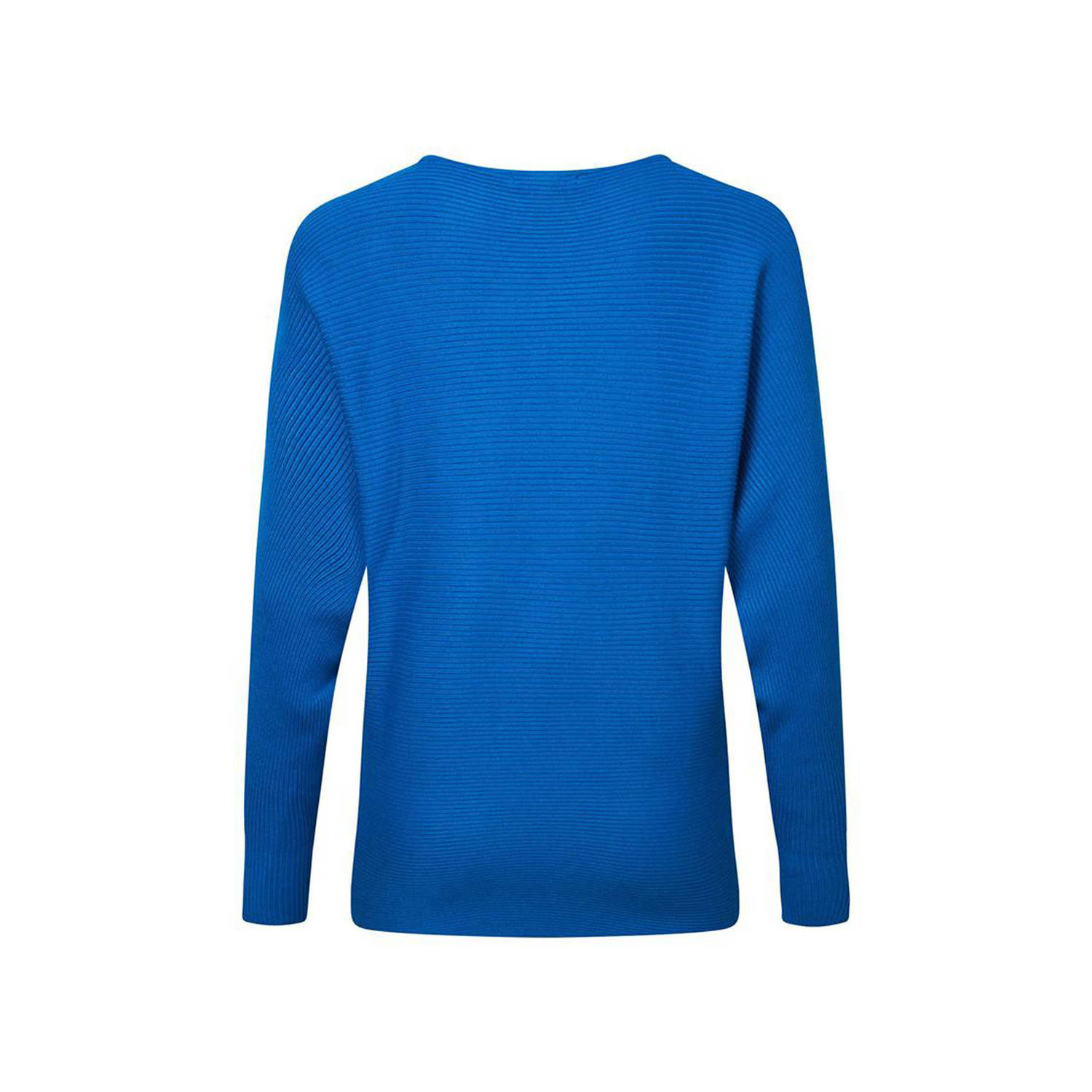 Miss Etam Regulier trui Letizia rib sweater blauw