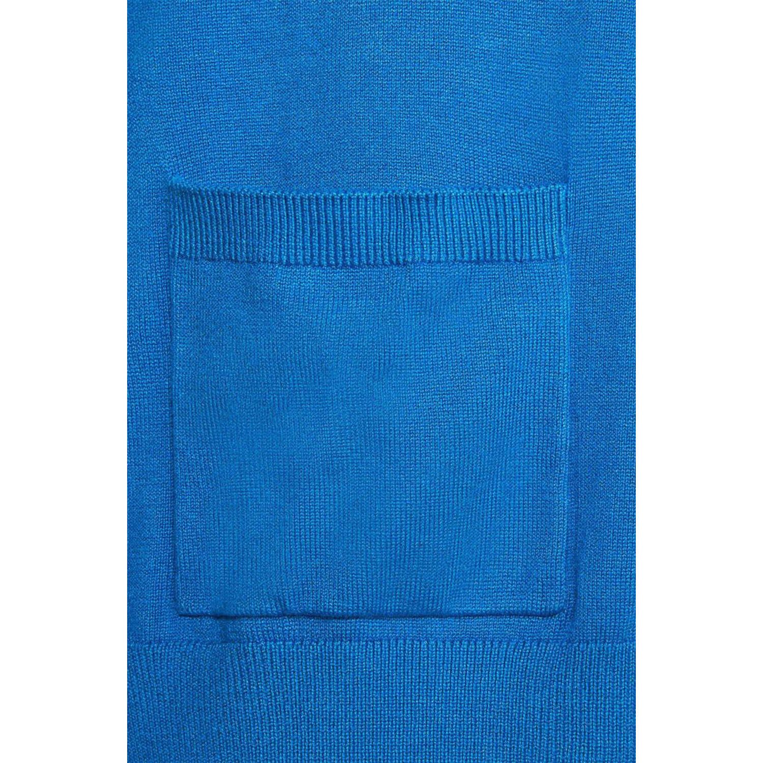 Miss Etam vest Senna cardigan short blauw