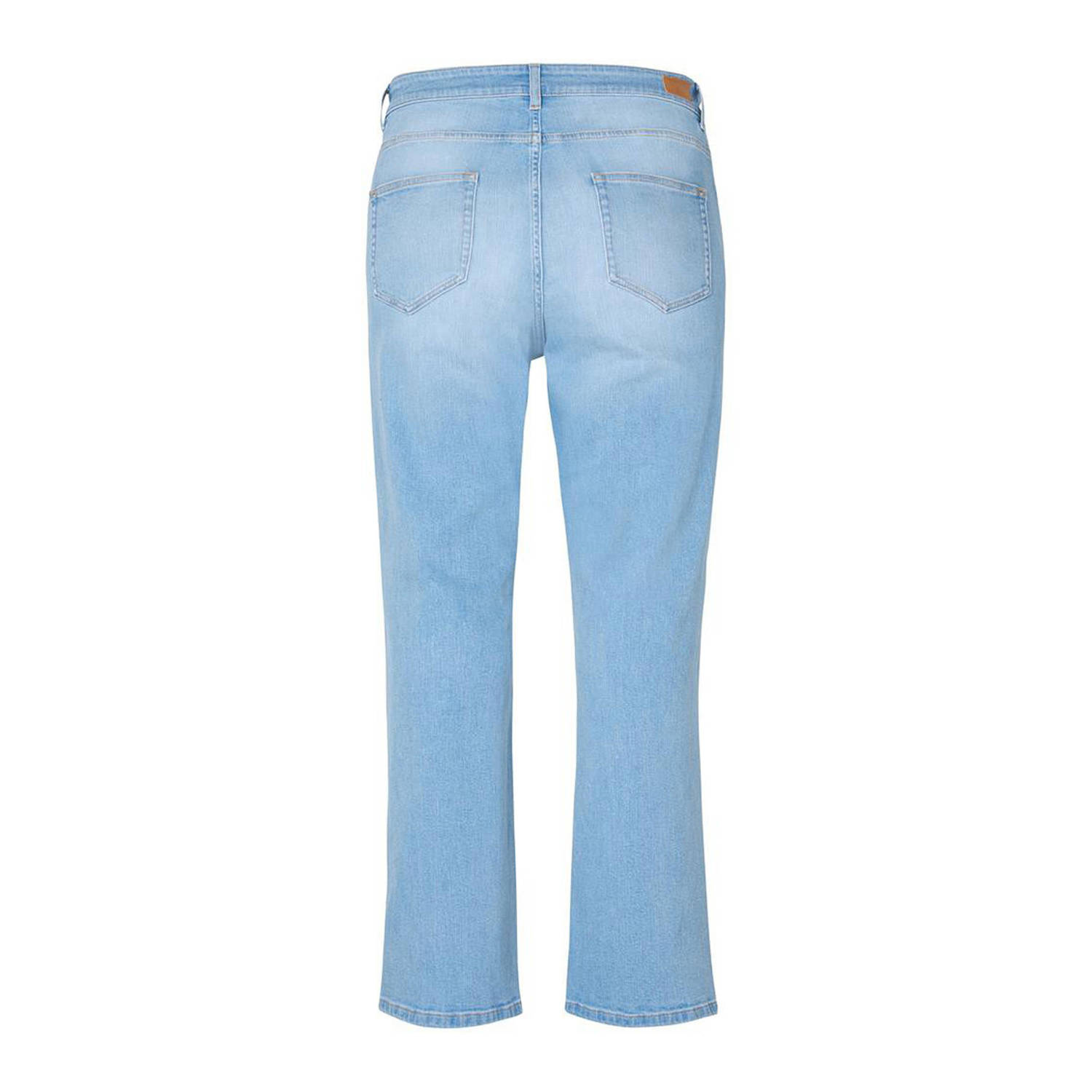Miss Etam Plus straight leg jeans 502 Bleached denim