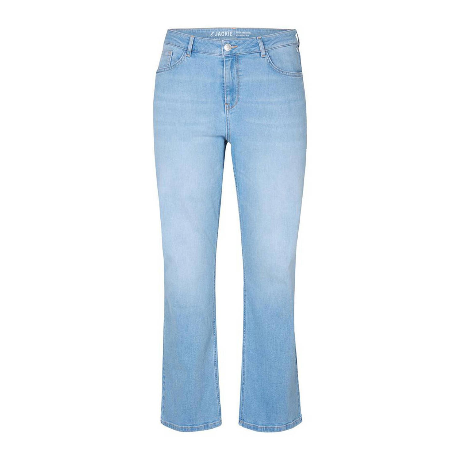 Miss Etam Plus straight jeans 502 Bleached denim