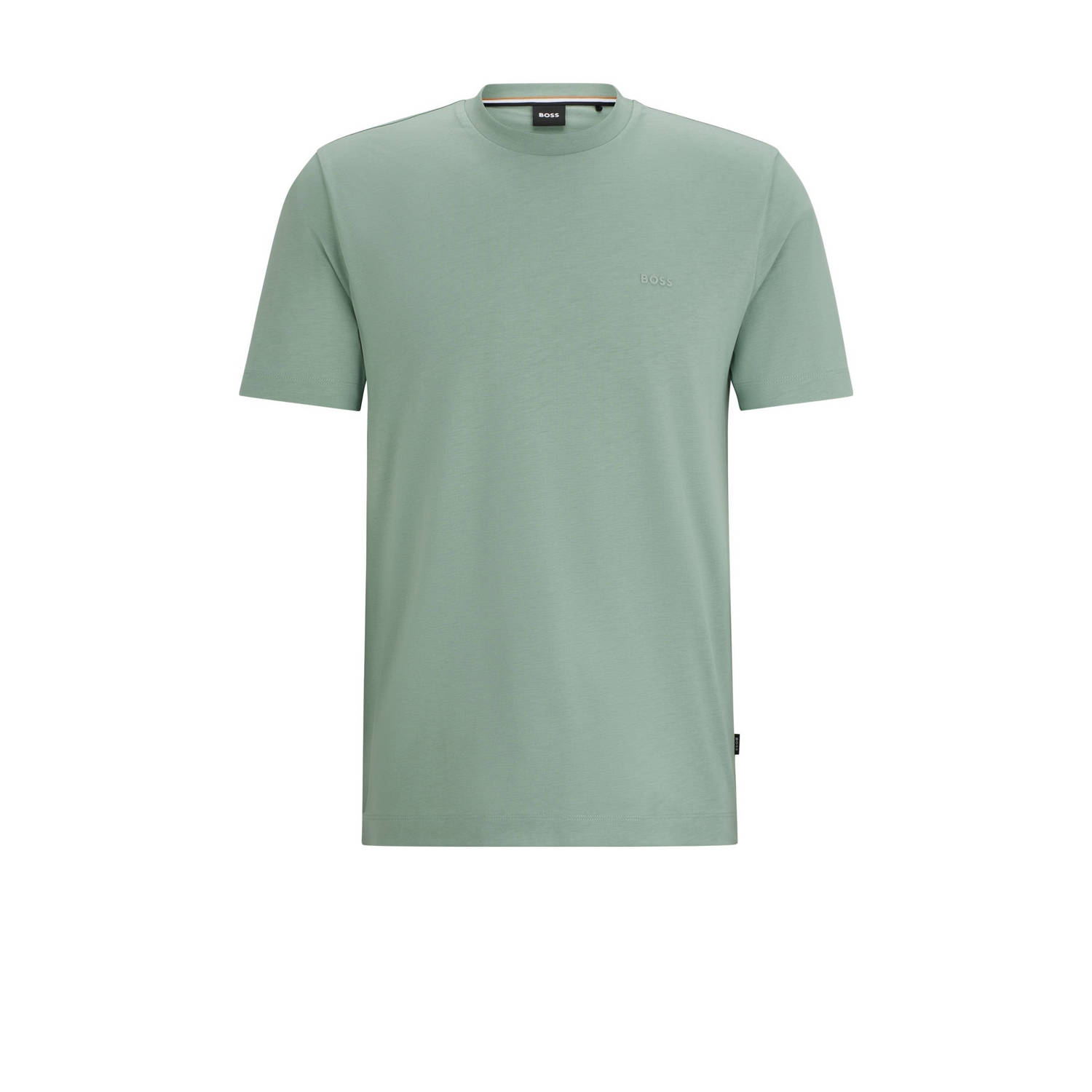 BOSS regular fit T-shirt THOMPSON met logo open green
