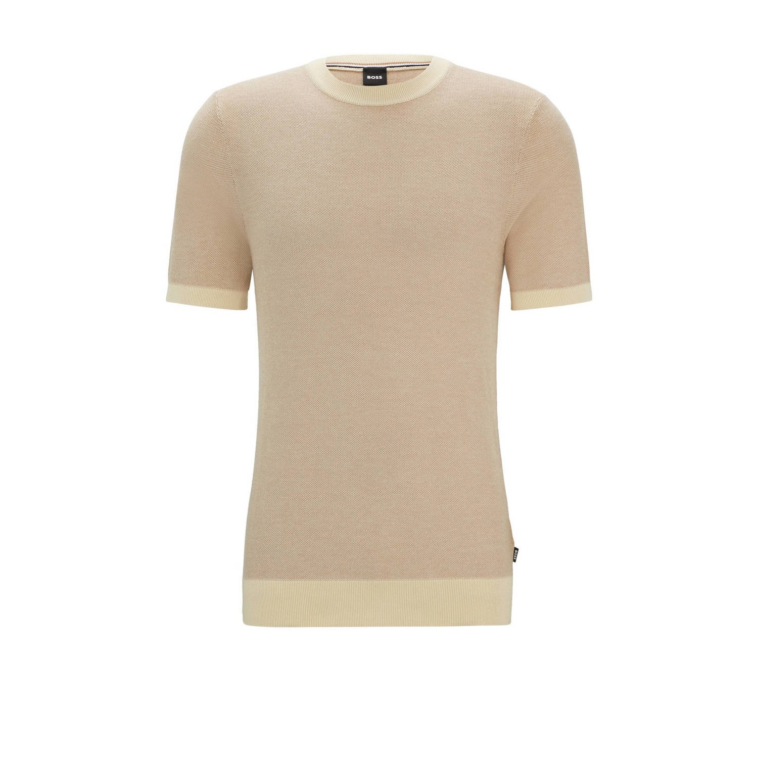 Boss T-shirt met structuurmotief model 'Tantino'