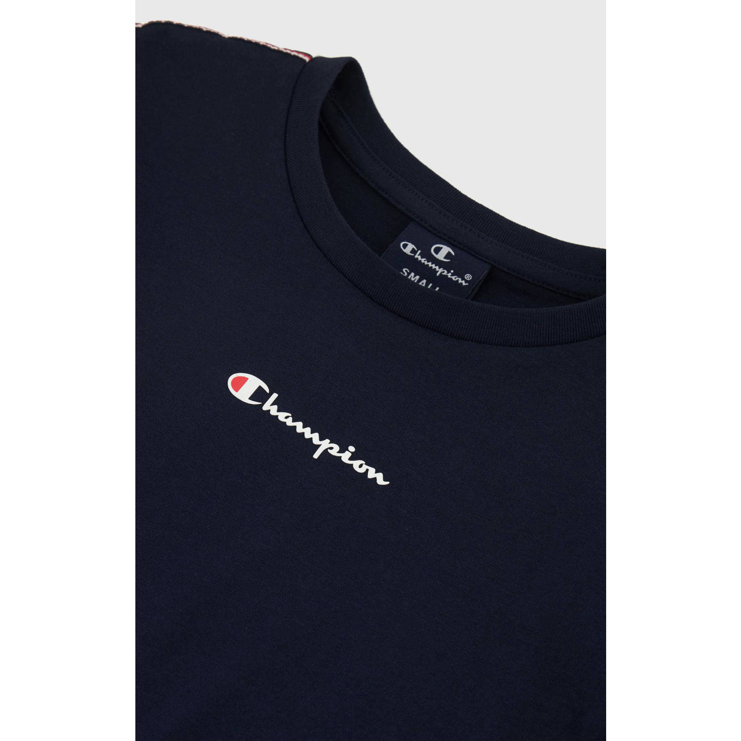 Champion T-shirt met logo donkerblauw