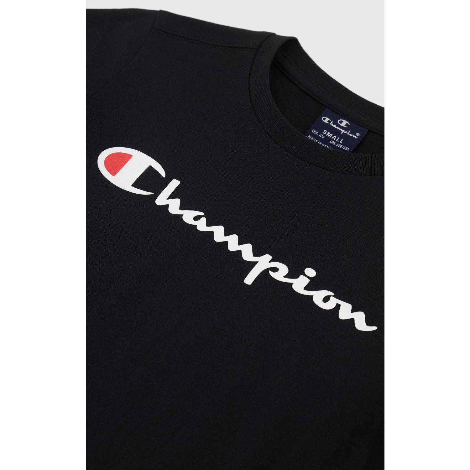 Champion T-shirt met logo zwart
