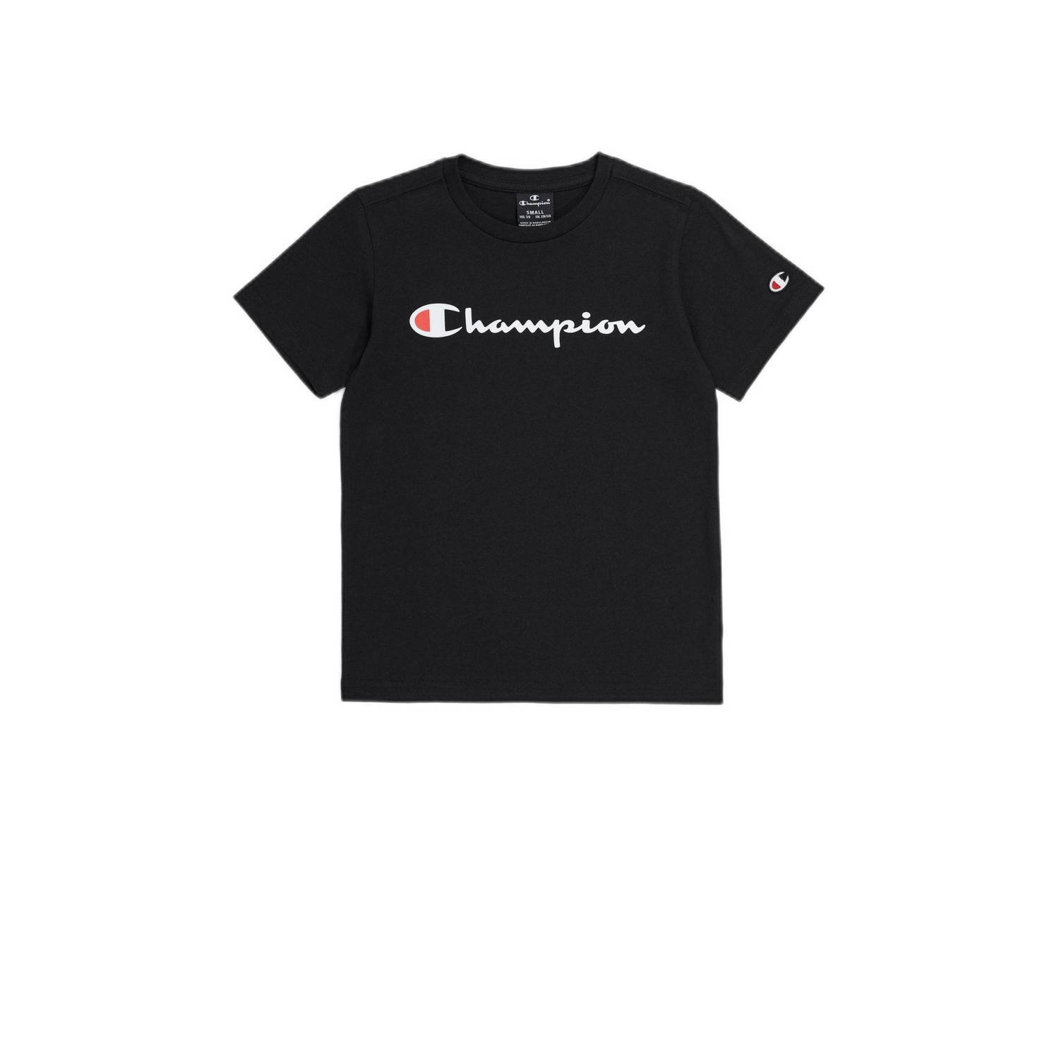 Champion T-shirt met logo zwart