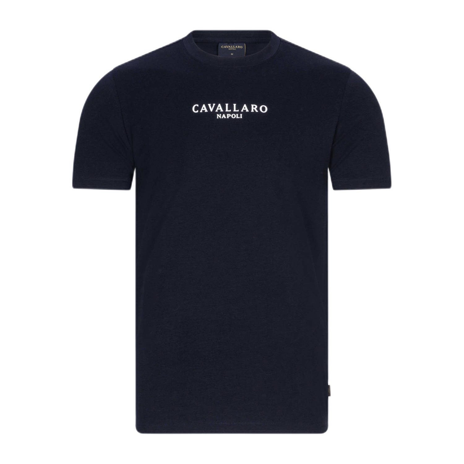 Cavallaro Napoli regular fit T-shirt Bari met logo dark blue