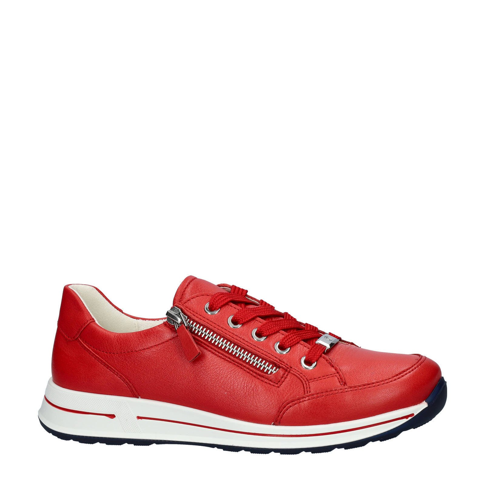 Ara Osaka 2.0 leren sneakers rood wehkamp