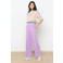 LOLALIZA wide leg pantalon lila