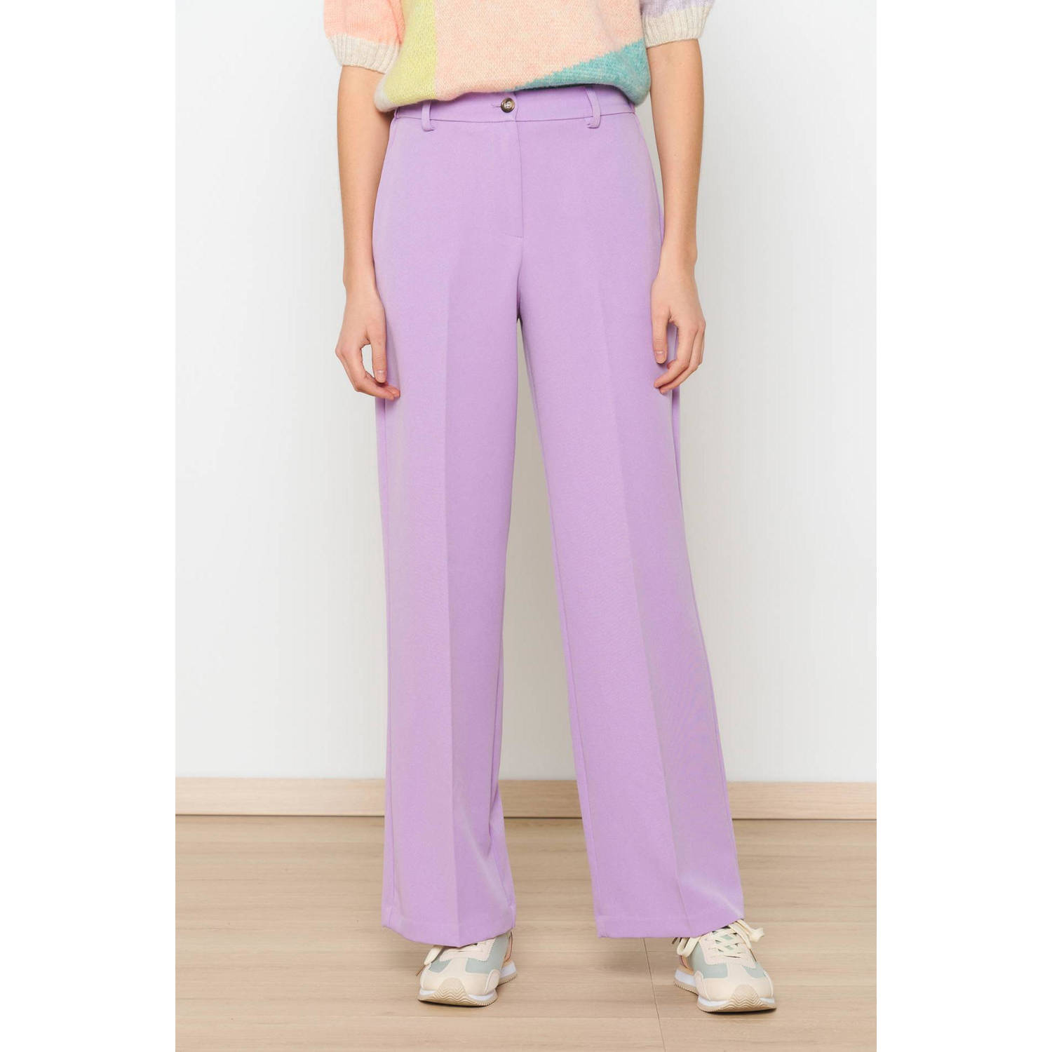 LOLALIZA wide leg pantalon lila
