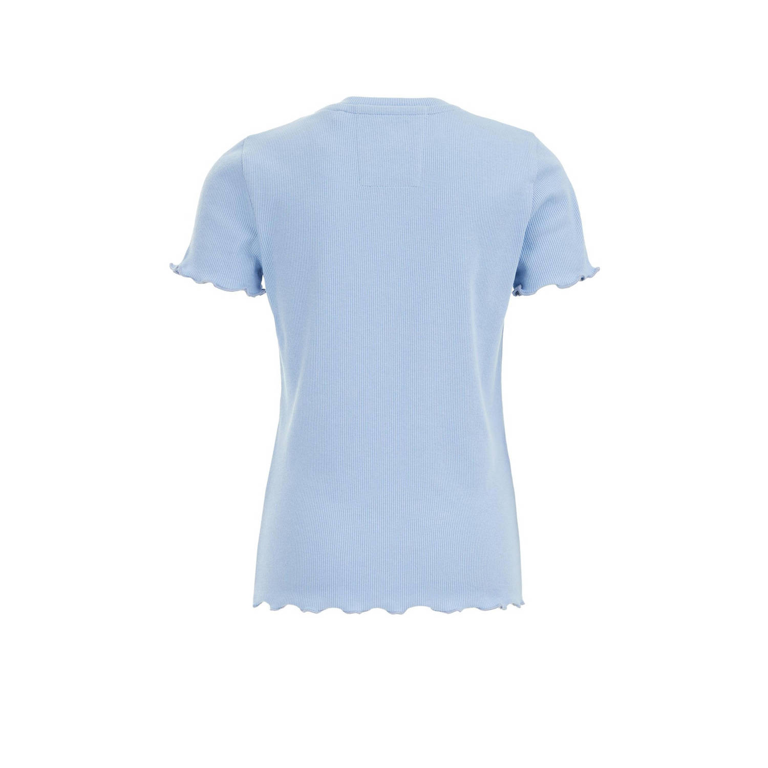 WE Fashion ribgebreid T-shirt nautical blue