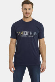 thumbnail: Jan Vanderstorm +FIT Collectie regular fit T-shirt BERGTHOR Plus Size met printopdruk donkerblauw