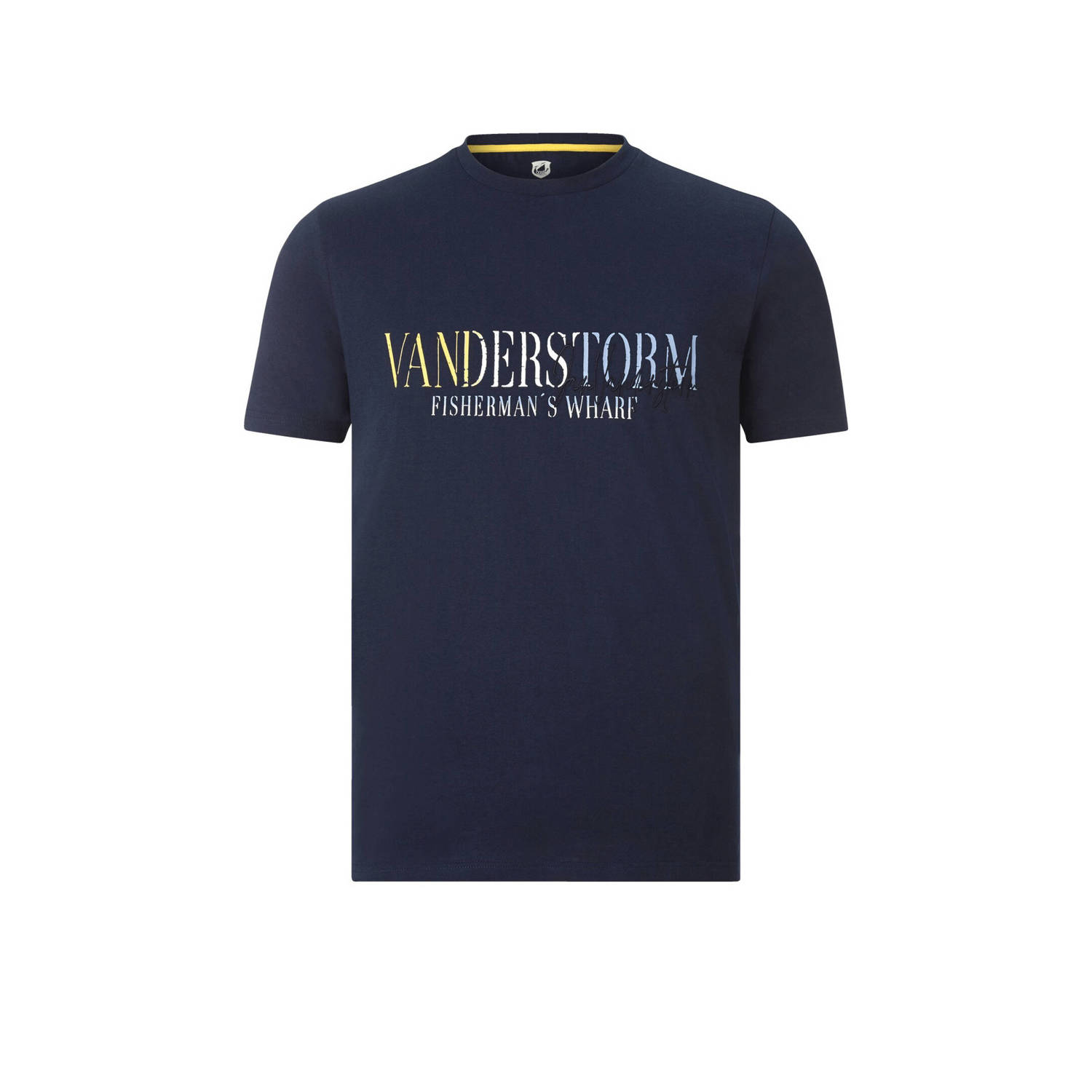 Jan Vanderstorm +FIT Collectie regular fit T-shirt BERGTHOR Plus Size met printopdruk donkerblauw
