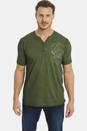 +FIT Collectie T-shirt GODBERT Plus Size olijfgroen