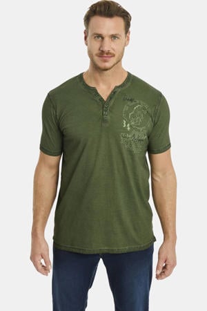 +FIT Collectie T-shirt GODBERT Plus Size olijfgroen