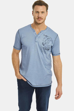 +FIT Collectie T-shirt GODBERT Plus Size lichtblauw