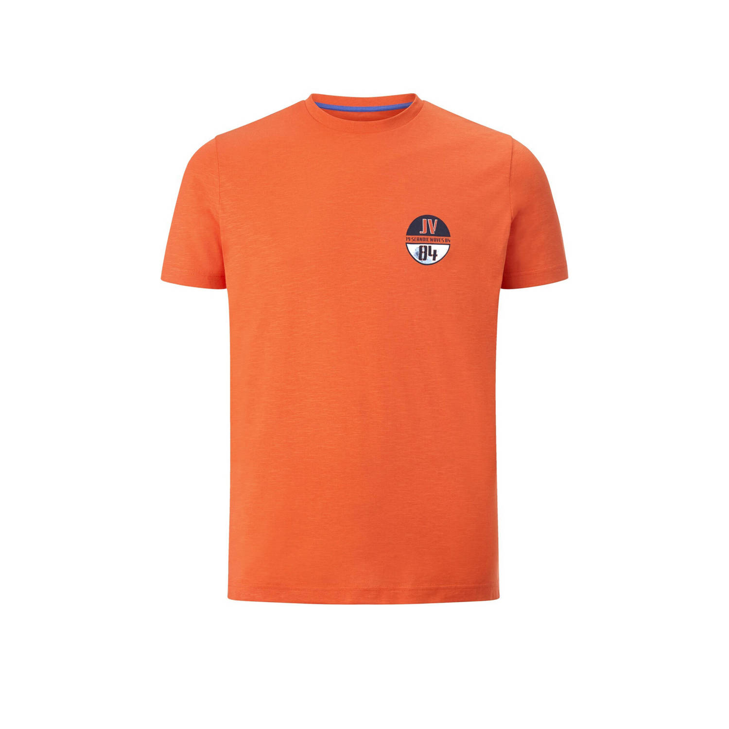 Jan Vanderstorm +FIT Collectie regular fit T-shirt GARMANN Plus Size met printopdruk oranje