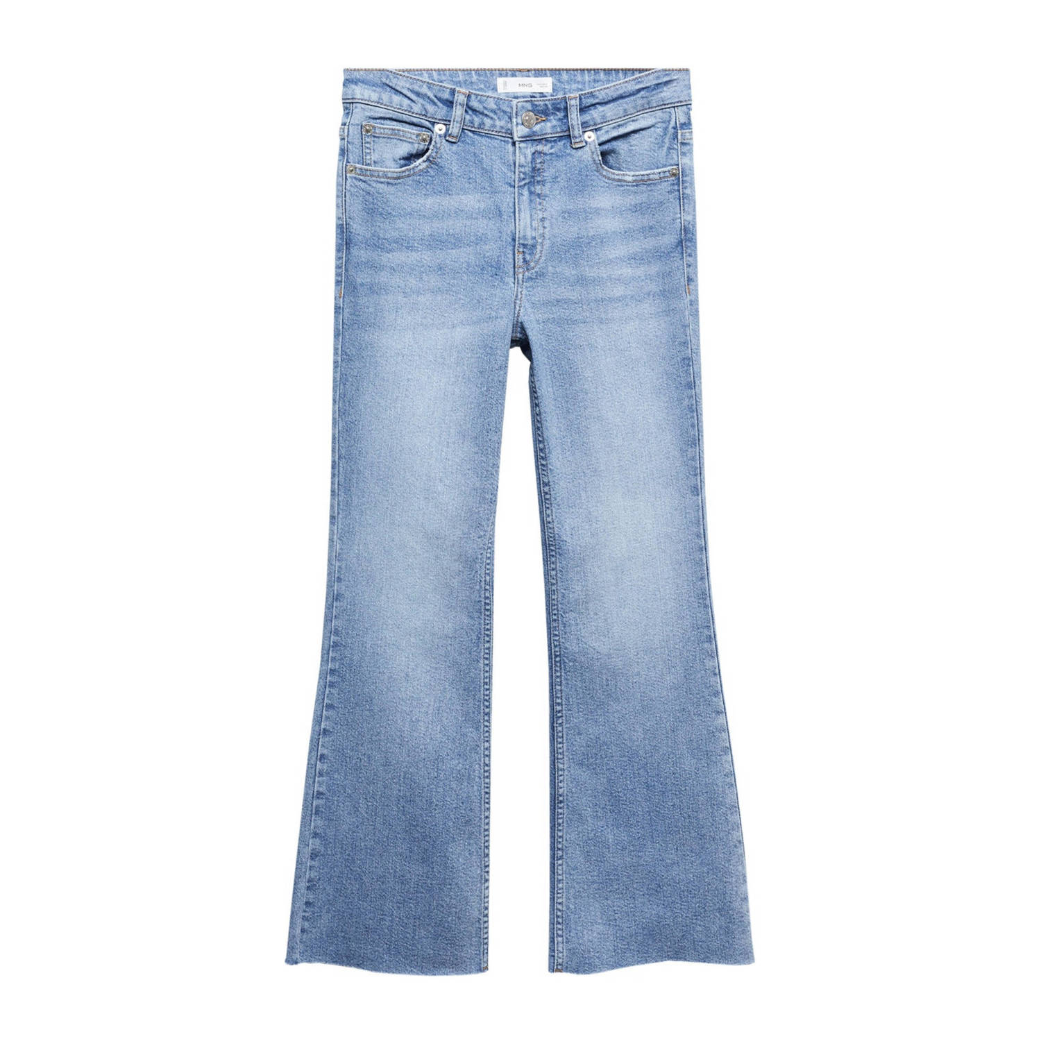Mango Kids flared jeans light blue denim