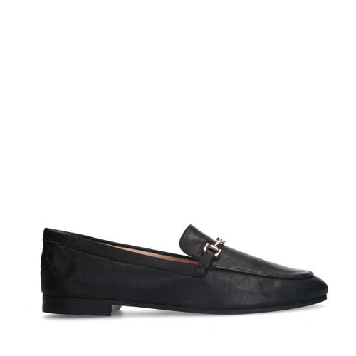 Sacha leren loafers met chain zwart afbeelding