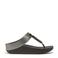 FitFlop TM leren teenslippers zwart