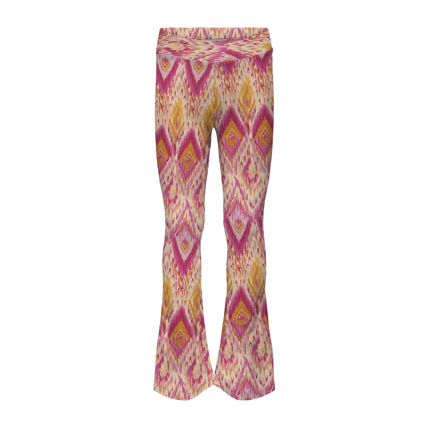 ONLY KIDS GIRL broek KOGPAIGE met all over print roze geel