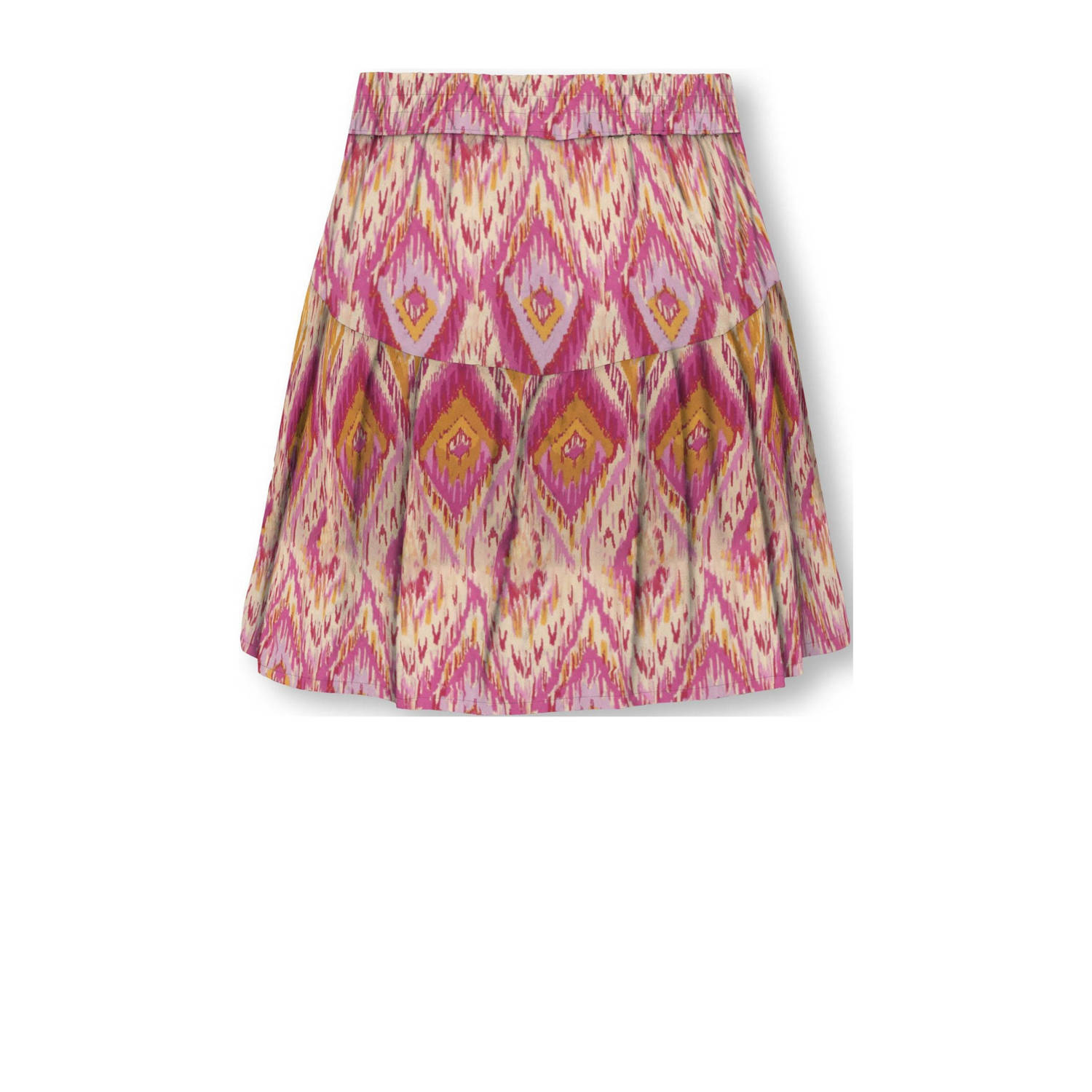 ONLY KIDS GIRL skort KOGTHYRA met all over print roze geel